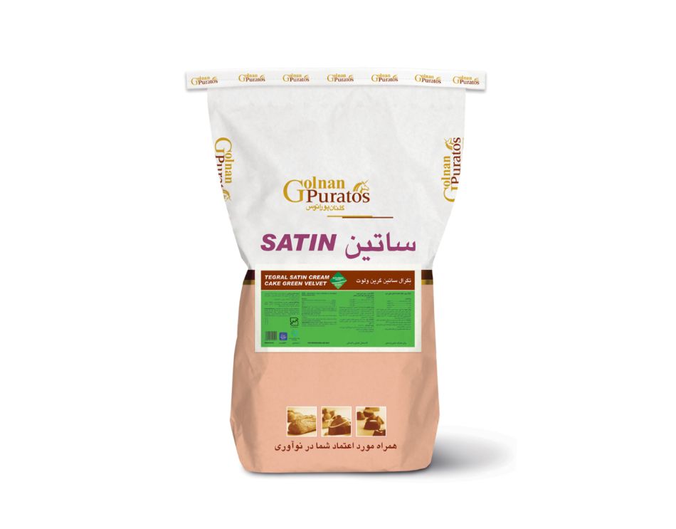 تگرال ساتین کرم کیک گرین ولوت گلنان پوراتوس 20 کیلوگرمی (عمده)