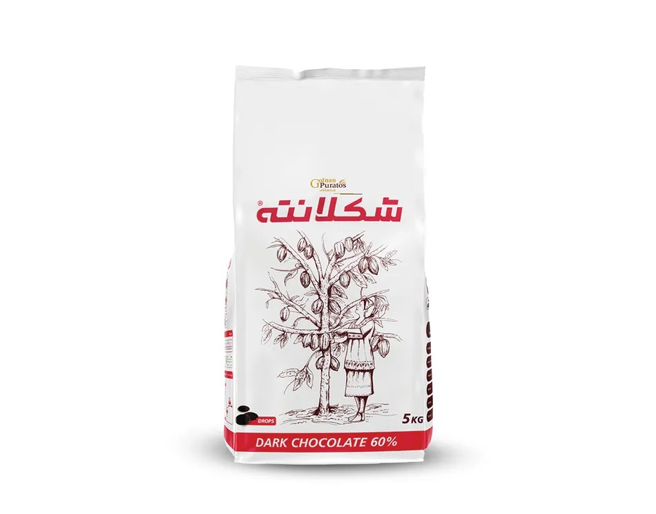 شکلانته 60 درصد شکلات سکه ای تلخ گلنان پوراتوس  5 کیلوگرمی (عمده) 
