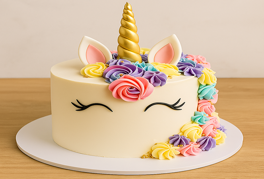 آموزش مرحله به مرحله ی ساخت کیک اسب تک شاخ (یونیکورن)