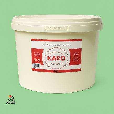 خمیر فوندانت کارو karo سبز 12 کیلویی (تعداد دو سطل 6 کیلویی در کارتن عمده)