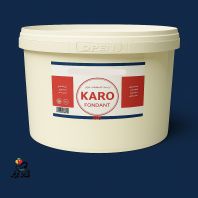 خمیر فوندانت کارو karo سرمه ای 12 کیلویی (تعداد دو سطل 6 کیلویی در کارتن عمده)