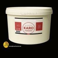 خمیر فوندانت کارو karo مشکی 12 کیلویی (تعداد دو سطل 6 کیلویی در کارتن عمده)