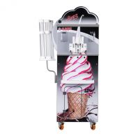 دستگاه بستنی قیفی سه فاز 64 لیتری لبه رنگی بیتزر (2hp+2hp)