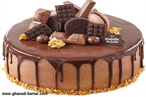 تزیین کیک با شکلات